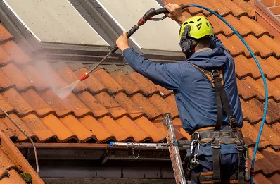 Démoussage et hydrofuge de toiture à Bossieu